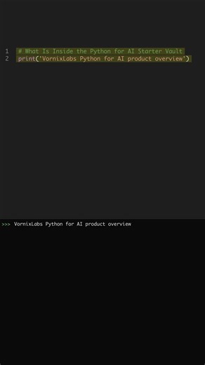What Is Inside the Python for AI Starter Vault #shorts