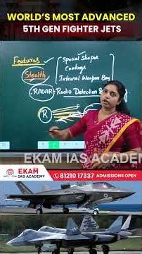 5th Generation Fighter Jets | Stealth, Supercruise & Sensor Fusion Explained | UPSC Current Affairs