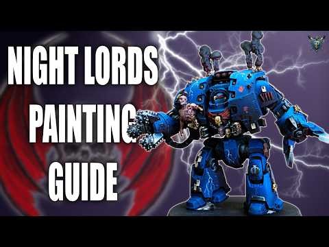 How to Paint Night Lords | Blue Armor and Lightning Bolts Painting Tutorial