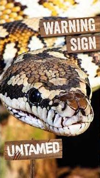 How Fast Does A Carpet Python Strike? #shorts #python # snakes