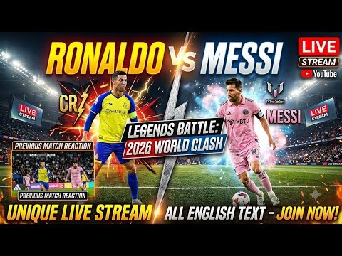 🔥 Cristiano Ronaldo vs Lionel Messi | Ultimate Football Showdown LIVE ⚽🐐