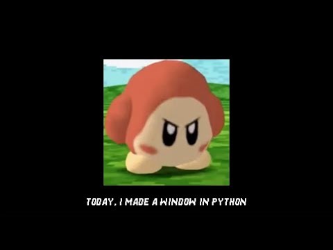making a window open in Python (The Devlogs pt. 1)