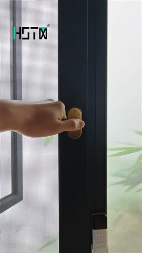 Gold Handle Aluminum Casement Window with Insect Screen | Hanstim