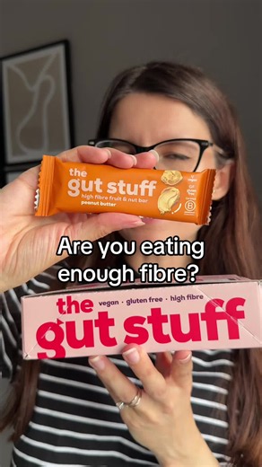1/3 of your daily fibre per bar @The Gut Stuff #fibre #eatwell #snackbar #guthealth #thegutstuff