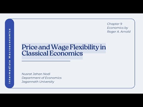 Price & Wage Flexibility | Classical Economics | Part 4 | Arnold | Explained in Bengali | Macro