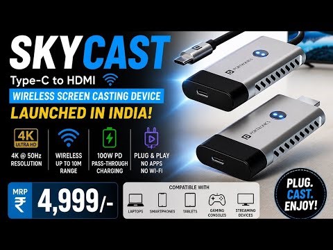 No WiFi, No App! Portronics Sky Cast Makes Any TV Smart 🔥