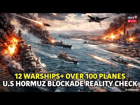 US Iran LIVE | 12 Warships & 100+ Aircraft Pause Strait of Hormuz | Iran US War | Trump News