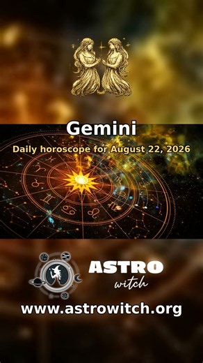 Gemini Daily Horoscope — August 22, 2026