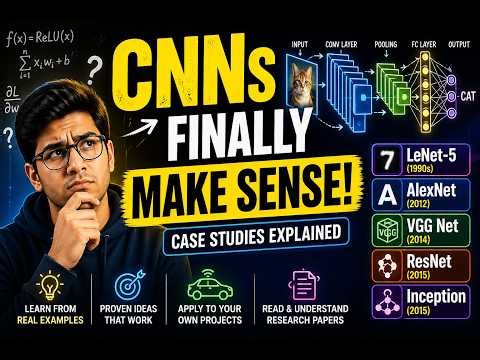 CNN Case Studies Explained (LeNet, AlexNet, ResNet)