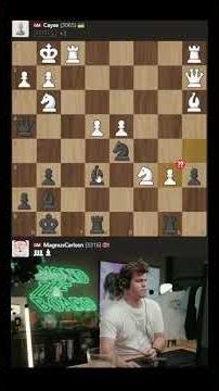 Magnus Carlsen Gets Hit by a Brilliant Bishop Sacrifice! #chess