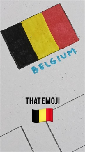 Belgium is famous for its high-quality chocolate #emoji #art #flag #shortvideo