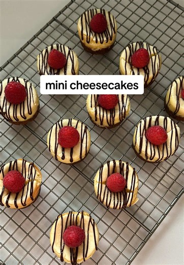 Been making these mini cheesecakes for over 10 years now, and they never fail Ingredients: For filling: - 1 lb cream cheese - 1/4 c heavy cream - 3/4 c sugar - 2 eggs - 1 tsp vanilla extract For crust: - 1 1/2 c crushed graham crackers - 1/2 c melted butter Instructions: 1. Preheat oven to 325F. 2. Prepare graham cracker crust by coming graham crackers and melted butter. Mix to combine. 3. Pour crumbs into baking pan of choice, and press firmly. (I used a mini cheesecake pan) 4. In a bowl, using