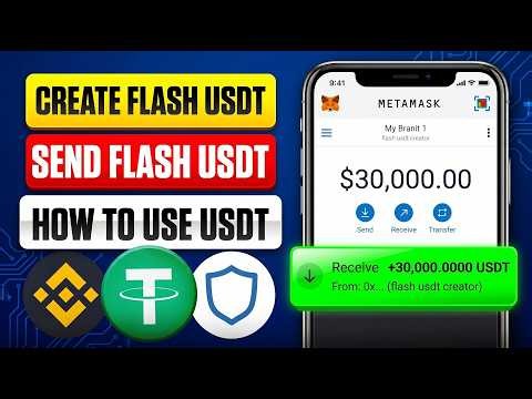 How to create flash usdt with smart contract TRC20 on Remix