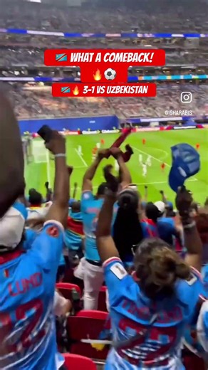 Congratulations 🥳! DR CONGO COMPLETE COMEBACK! 🇨🇩🔥 3-1 vs Uzbekistan | #worldcup2026 #drcongo
