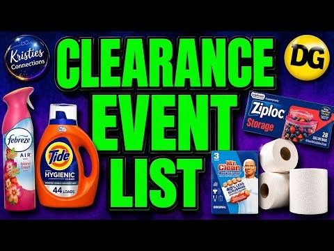 🥳🥳 LET'S GO‼️ DOLLAR GENERAL CLEARANCE EVENT LIST! CLEANERS! LAUNDRY! AIRCARE! PAPER PRODUCTS & more