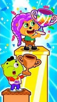 Pequeño Leon | Copa Arcoiris | Dibujos animados | Video Para Niños