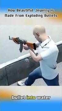 How Beautiful Jewelry is Made From Exploding Bullets #shorts