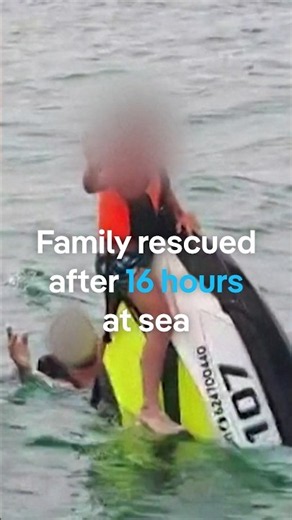 Family rescued after 16 hours at sea | DW News