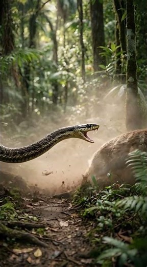 It was just a normal moment…until THIS happened 😳🐍#shorts #snake #rabbit #wildlife #viral #trending