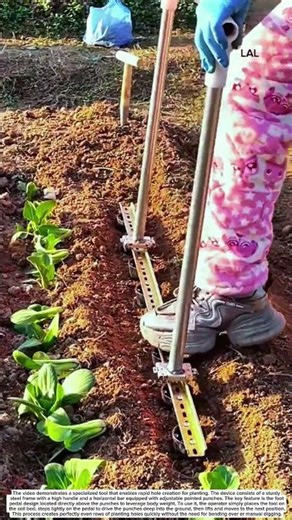 Specialized tool for making planting holes