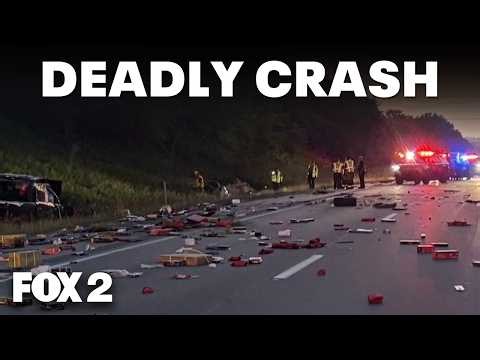 Four killed in crash on I-75 near Holly Township