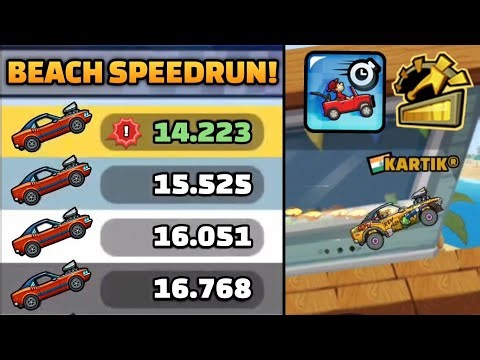 MUSCLE CAR PERFECT BEACH SPEEDRUN!! 🤩 IN COMMUNITY SHOWCASE - Hill Climb Racing 2