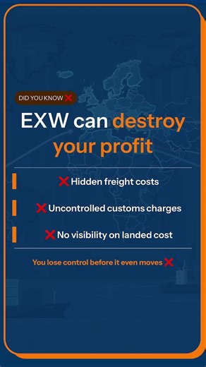 Did you know ❌ EXW can destroy your profit before shipment even starts