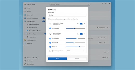 Microsoft adds Power Display to PowerToys, must have for multi-monitor users - VideoCardz.com
