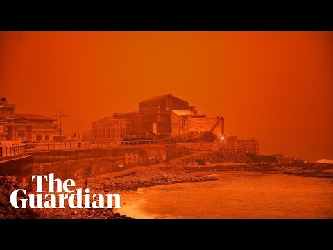 Crete skies turn eerie orange after Sahara dust storm