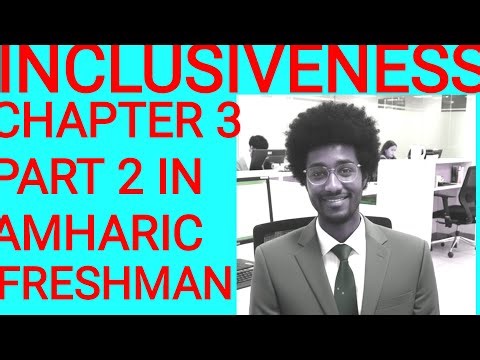inclusiveness chapter 3 in Amharic