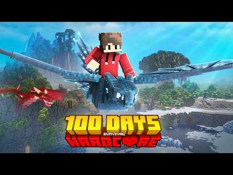 I Survive 100 Days As a Dragon Tammer In Minecraft Hardcore