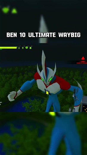 Ben 10 Ultimate Waybig night mode city and forest Ben 10 Game Galvan #shorts #highrpmshorts #ben10