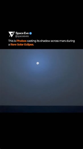 On November 9, 2010, the Martian moon Phobos passed directly in front of the Sun, creating a brief eclipse seen from the surface of Mars. These images were captured by the Opportunity rover, with frames taken four seconds apart and combined into a short movie, offering a reminder that eclipses happen on other worlds too. Credit: NASA / Jet Propulsion Laboratory Follow @spaceeves #Mars #Phobos #SpaceHistory #PlanetaryScience | SpaceEve