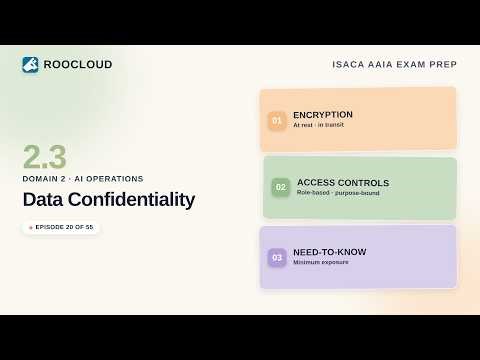 Data Confidentiality in AI: Encryption, Access & Need-to-Know | ISACA AAIA Ep.20