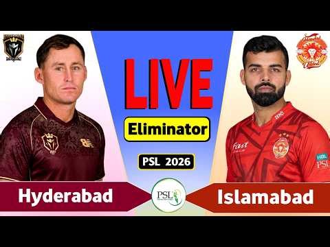 PSL Live: Hyderabad vs Islamabad Eliminator T20 Live Match Today | HK vs IU Live Score & Commentary