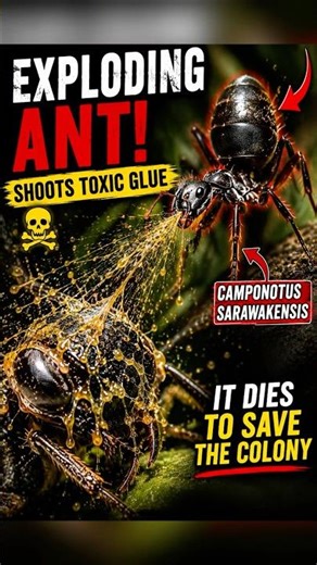 This Ant Explodes to Save Its Colony 🐜💥
