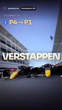 Verstappen P4 → P1: 3 overtakes in 3D | 2023 Miami GP