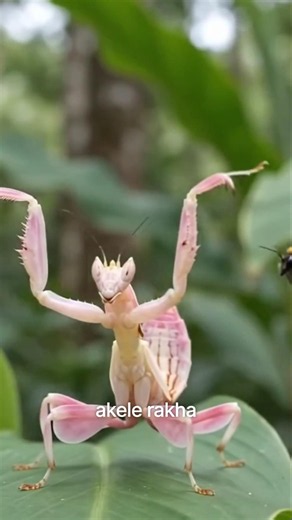 Nature's most dangerous flower #OrchidMantis #Mantis #FlowerMimicry #AggressiveMimicry #Entomology