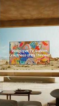 2026 LG OLED evo AI W6 : Wallpaper TV | LG