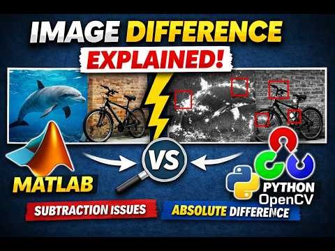 Image Difference in Computer Vision | MATLAB vs Python OpenCV Tutorial