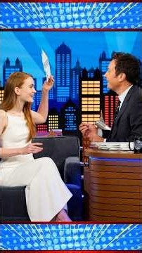 #SadieSink & Jimmy play You Read My Mind in honor of #SpiderManBrandNewDay 💭 #FallonTonight