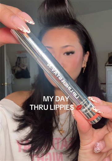 this lipstain liner combo was insanely budgeproof today omg @SACHEU Beauty US @Huda Beauty @Anastasia Beverly Hills @lawless @rhode skin @Glow Recipe @L’Oréal Paris @essence.cosmetics #lippies #ipcombo #lipstain