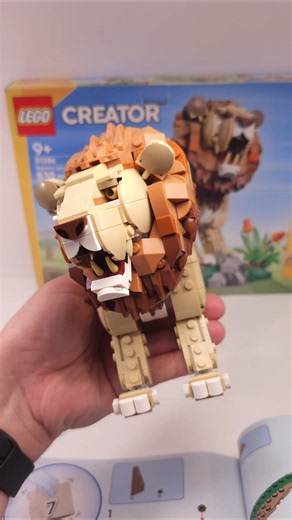 LEGO Creator Wild Animals: Majestic Lion (31386)[839 pcs] Building #shorts @TopBrickBuilder
