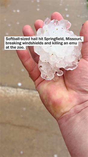 Massive hail smashes hundreds of cars in Missouri