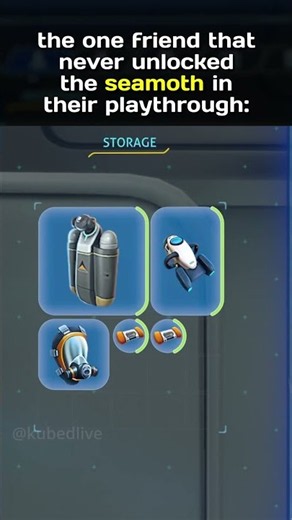 Subnautica Oxygen Pipe Only Playthrough Moment