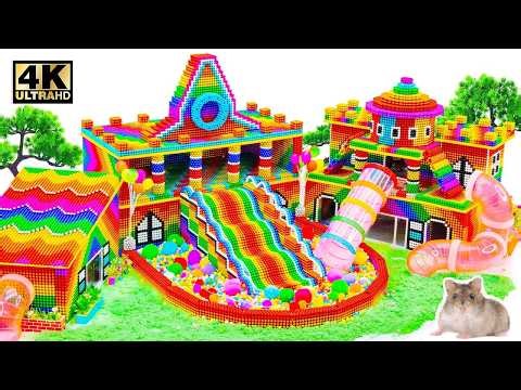 ASMR x 1.5 - Build The Last Drop Restaurant Has Giant Slide In Underground From Magnetic Balls