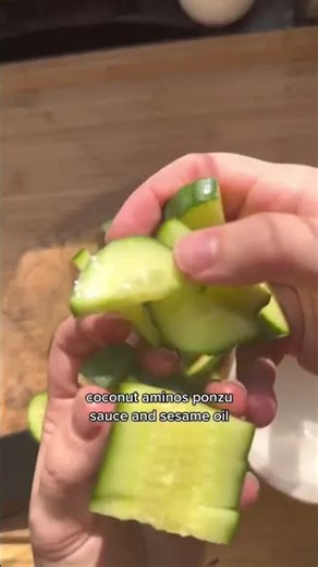 Asian cucumber salad recipe tutorial