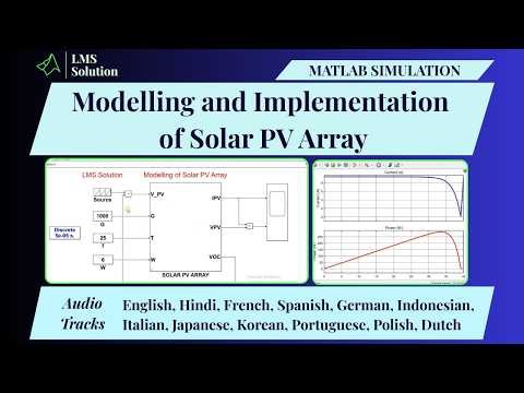 Modelling and Implementation of Solar PV Array in MATLAB | Implementation of Solar PV Array