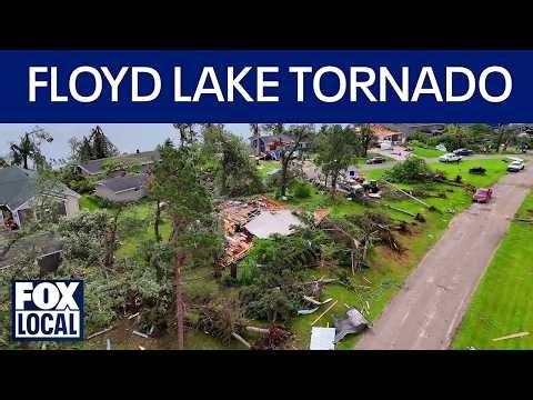 Floyd Lake tornado: Drone video captures storm damage