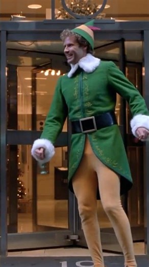 Christmas got Buddy the Elf THIS excited 😆🎄🎅🏼 #elf #buddytheelf